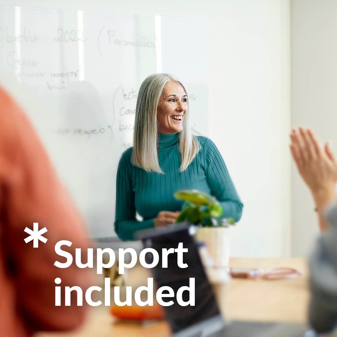Support included - person in classroom