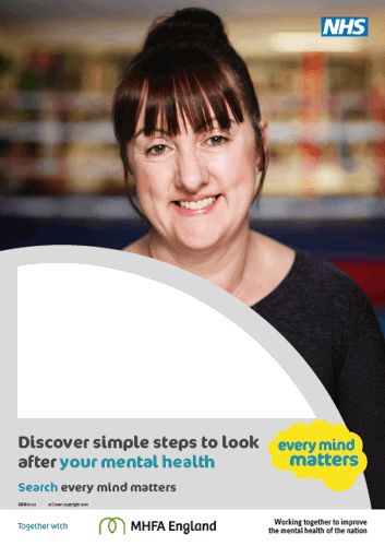 Every mind matter discover simple steps with a female poster