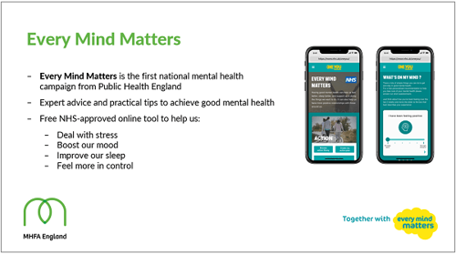 Every mind matter advice graphic