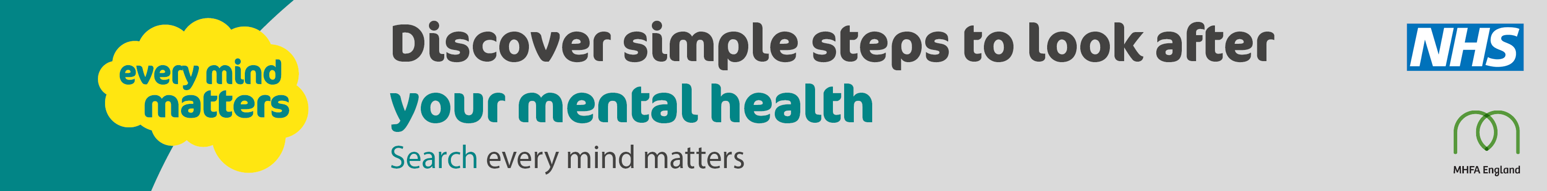 Every Mind Matters MHFA England NHS long banner for email signature