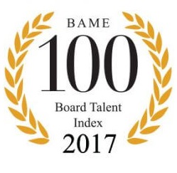 2017 BAME 100 award logo