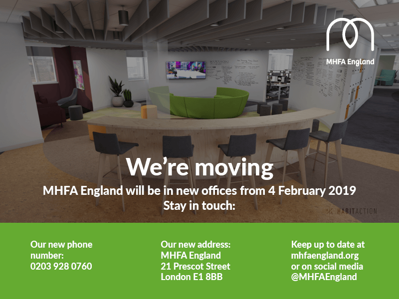 image of MHFA England new office