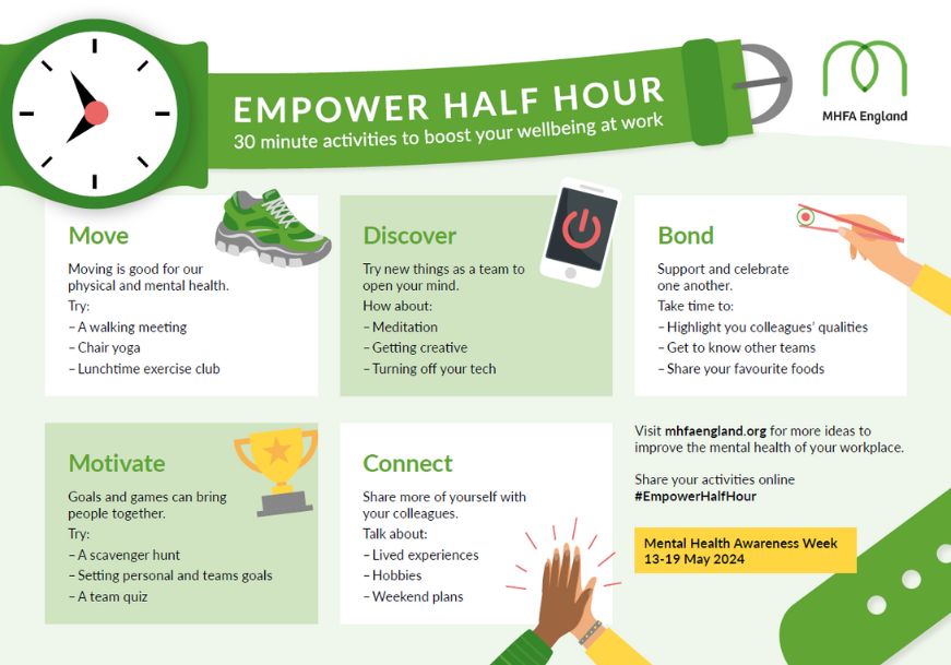 Mental Health Awareness Week 2024 Empower Half Hour A3 Poster