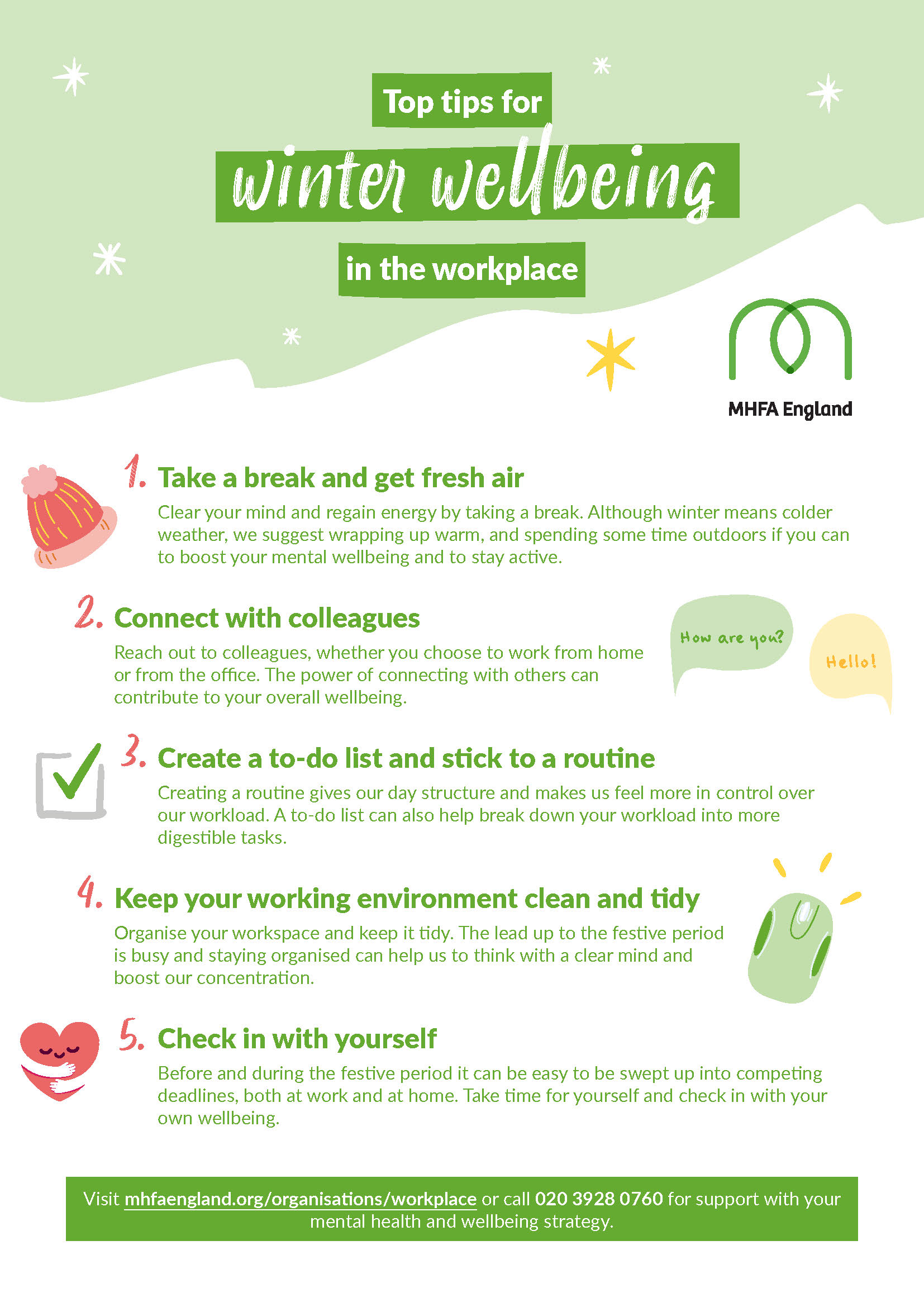 Top tips for winter wellbeing in the workplace