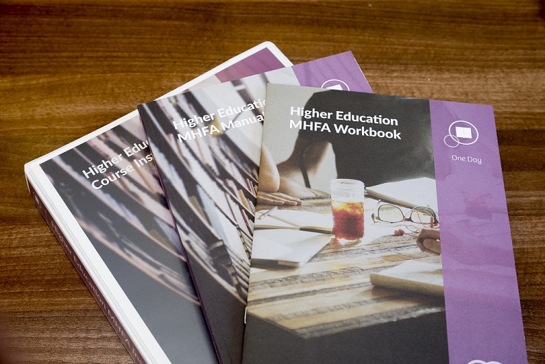 Higher Education MHFA workbook, manual and instructor kit